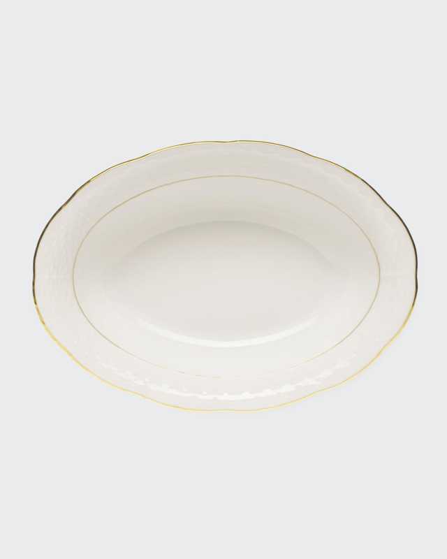 Golden Edge Open Vegetable Dish